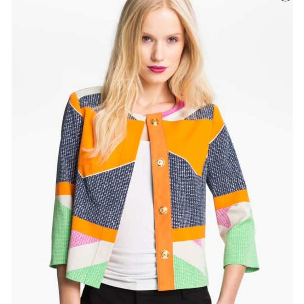 Trina Turk Multi-colored "Assemblage" Blazer